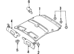 Mercury Tracer Sun Visor Diagram - F8CZ5404104GAD