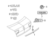 Mercury Emblem Diagram - 9N7Z-5442528-AA