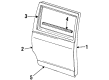 1992 Ford Explorer Weather Strip Diagram - F4TZ-7825596-A