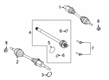 2021 Ford Escape Axle Shaft Diagram - LX6Z-3B436-B