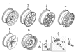 Ford Spare Wheel Diagram - AL3Z-1007-L