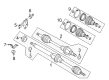 Ford CV Boot Diagram - C1BZ-3A331-B