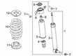 2021 Lincoln Aviator Shock Absorber Diagram - LC5Z-18125-AE