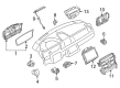 2013 Lincoln MKS A/C Switch Diagram - DA5Z-19980-G