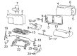 2003 Ford Excursion Cup Holder Diagram - 3C3Z-7813562-AAB