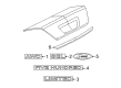 2007 Ford Five Hundred Emblem Diagram - 5F9Z-7442528-B