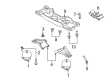 2007 Ford Mustang Motor And Transmission Mount Diagram - 7R3Z-6A023-AA