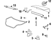 Ford Thunderbird Door Lock Cylinder Diagram - F8DZ-5443262-DB