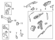 Ford Rear Passenger Door Handle Latch Diagram - NZ6Z-26264A26-A