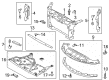 2013 Lincoln MKS Air Deflector Diagram - DA5Z-8327-B