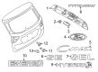 Ford C-Max Emblem Diagram - DM5Z-5842528-AA