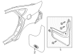 Ford SSV Plug-In Hybrid Mud Flaps Diagram - DS7Z-16A550-CA