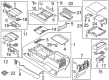 2019 Ford F-150 Center Console Base Diagram - JL3Z-15045E24-AE