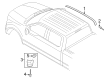 2021 Ford F-150 Door Moldings Diagram - ML3Z-1829077-AAPTM