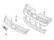 2007 Ford Fusion Grille Diagram - 6E5Z-8200-A