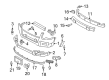 2008 Ford Explorer Sport Trac Bumper Diagram - 7L2Z-17D957-SA