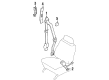 Ford Escort Seat Belt Diagram - F7CZ-54611B08-AAC