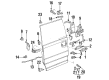 1990 Ford F-350 Door Lock Actuators Diagram - E9TZ-1526594-A