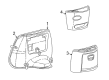 2000 Ford E-250 Econoline Center Console Base Diagram - YC2Z-16045A36-BAB