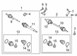 2019 Ford Transit Connect Axle Shaft Diagram - FV6Z-3B437-W