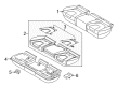 2016 Lincoln MKX Seat Cushion Diagram - FT4Z-58600A88-B