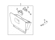 Lincoln Navigator Glove Box Diagram - 3L7Z-7806024-AAA