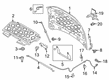 Lincoln Continental Hood Cable Diagram - GD9Z-16916-A