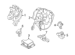 Lincoln MKX Air Bag Control Module Diagram - F2GZ-14B321-C