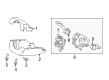 2015 Lincoln MKZ Steering Column Cover Diagram - DP5Z-3530-BA