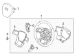 2022 Ford F-350 Super Duty Steering Wheel Diagram - HC3Z-3600-EC