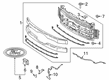 Ford F-250 Super Duty Grille Diagram - HC3Z-8200-CC