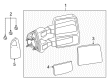 2008 Ford F-250 Super Duty Car Mirror Diagram - 8C3Z-17682-AC