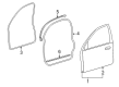 Ford Taurus Weather Strip Diagram - YF1Z-5420709-AAA