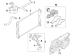 2010 Lincoln MKX Cooling Fan Assembly Diagram - CT4Z-8C607-B