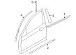 2008 Ford Fusion Door Moldings Diagram - 6E5Z-5420555-AA