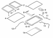 2021 Lincoln Nautilus Weather Strip Diagram - FA1Z-5851884-B