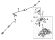 2007 Mercury Milan Shift Cable Diagram - AE5Z-7E395-G