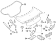 Ford Mustang Lift Support Diagram - PR3Z-63406A10-C