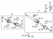 2023 Ford Edge Axle Shaft Diagram - K2GZ-3B437-N