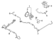 2002 Lincoln LS Power Steering Hose Diagram - XW4Z-3691-AA