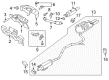 Lincoln Zephyr Muffler Hanger Straps Diagram - 6E5Z-5F262-AA