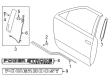 2024 Ford F-350 Super Duty Door Moldings Diagram - ML3Z-1521452-E