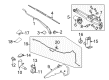 2013 Ford Transit Connect Wiper Pivot Diagram - 9T1Z-17566-B