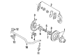 1993 Ford F-250 Wheel Hub Diagram - E7TZ1102F