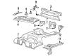 1989 Ford Thunderbird Rear Crossmember Diagram - F3LY6310780A