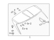 2018 Lincoln MKX Spoiler Diagram - FA1Z-5844210-AB