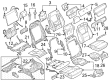 2023 Ford F-250 Super Duty Seat Cover Diagram - NL3Z-1564416-GC