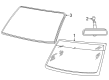 2001 Ford Explorer Sport Windshield Diagram - F57Z-7803100-A