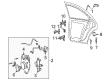 2005 Lincoln LS Door Latch Assembly Diagram - 3W4Z-54203A28-BB