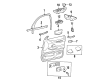 2001 Mercury Grand Marquis Door Handle Diagram - F8MZ5422666AAC